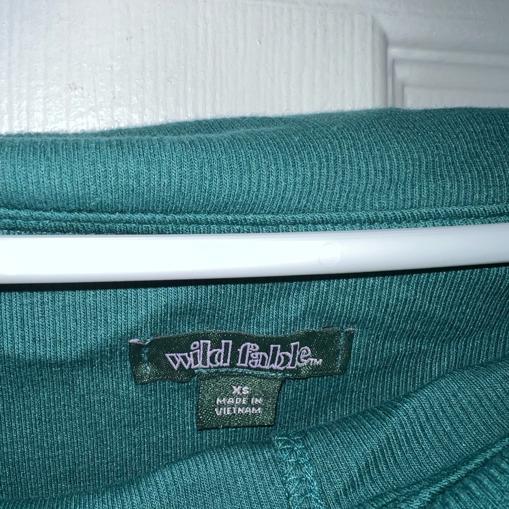 Wild Fable Teal Off-Shoulder Long Sleeve Dress - Picture 3 of 3